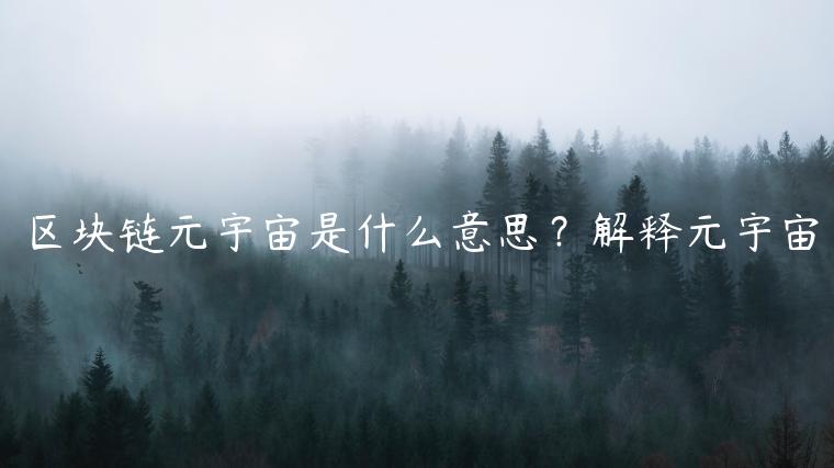 区块链元宇宙是什么意思？解释元宇宙-第1张图片-芝麻交易所下载