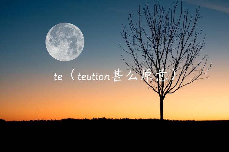 t（tution甚么原意）-第1张图片-芝麻交易所下载
