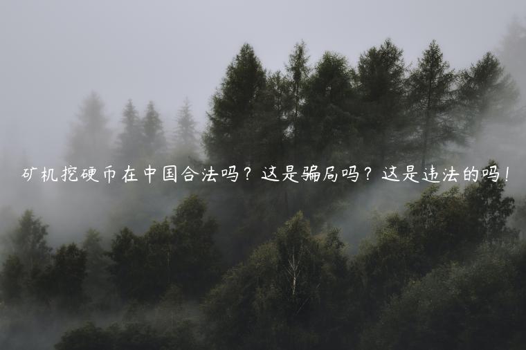 矿机挖硬币在中国合法吗？这是骗局吗？这是违法的吗！-第1张图片-芝麻交易所下载