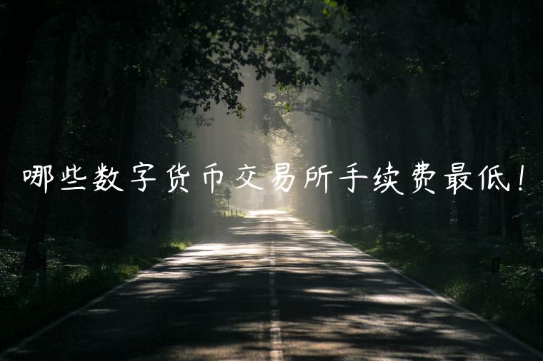 哪些数字货币交易所手续费最低！-第1张图片-芝麻交易所下载