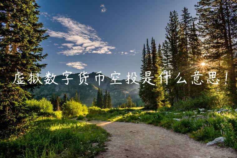 虚拟数字货币空投是什么意思！-第1张图片-芝麻交易所下载