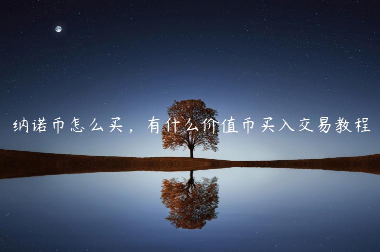 纳诺币怎么买，有什么价值币买入交易教程-第1张图片-芝麻交易所下载