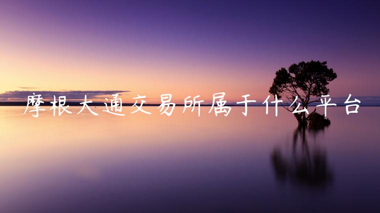 摩根大通交易所属于什么平台-第1张图片-芝麻交易所下载