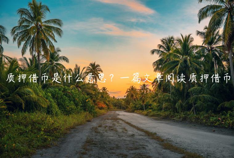 质押借币是什么意思？一篇文章阅读质押借币-第1张图片-芝麻交易所下载