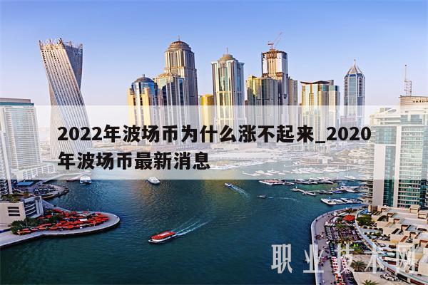 2022年波场币为什么涨不起来_2020年波场币最新消息-第1张图片-芝麻交易所下载