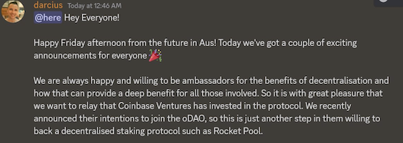 去中心化质押协议Rocket Pool获得Coinbase Ventures投资-第1张图片-芝麻交易所下载