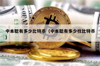 中本聪有多少比特币（中本聪有多少枚比特币）