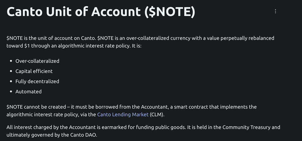 新公链CANTO生态 完全去中心化 免费DB 算稳币NOTB等-第6张图片-欧意易易下载