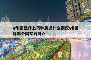 yfii币是什么币种最近什么情况yfi币是哪个国家的简介