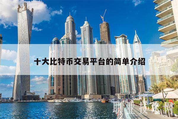 十大比特币交易平台的简单介绍-第1张图片-芝麻交易所下载