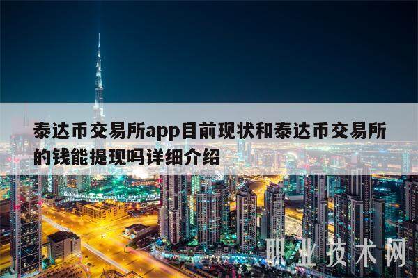 泰达币交易所app目前现状和泰达币交易所的钱能提现吗详细介绍-第1张图片-芝麻交易所下载