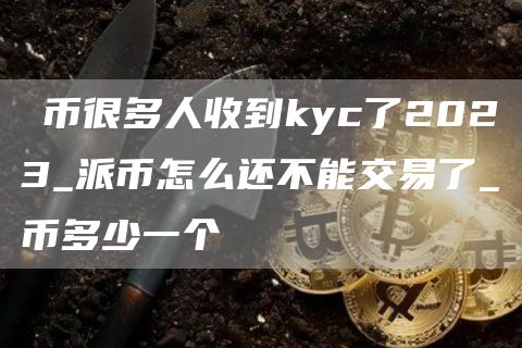 π币很多人收到kyc了2023_派币怎么还不能交易了_π币多少一个