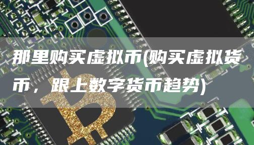 那里购买虚拟币 - 购买虚拟货币，跟上数字货币趋势