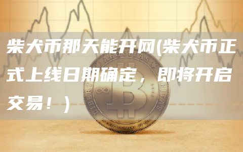 柴犬币那天能开网 - 柴犬币正式上线日期确定，即将开启交易！