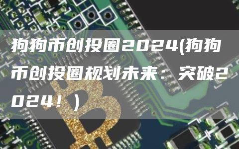 狗狗币创投圈2024 - 狗狗币创投圈规划未来：突破2024！