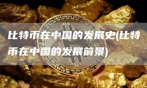 比特币在中国的发展史 - 比特币在中国的发展前景