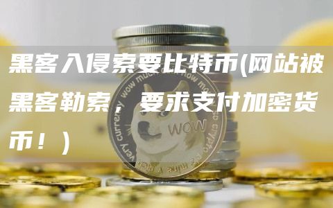 黑客入侵索要比特币 - 网站被黑客勒索，要求支付加密货币！