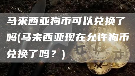 马来西亚狗币可以兑换了吗 - 马来西亚现在允许狗币兑换了吗？